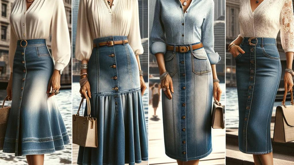 Comment Porter la Jupe en Jean à 50 Ans ? Votre Guide Mode chez Beautiful Shop