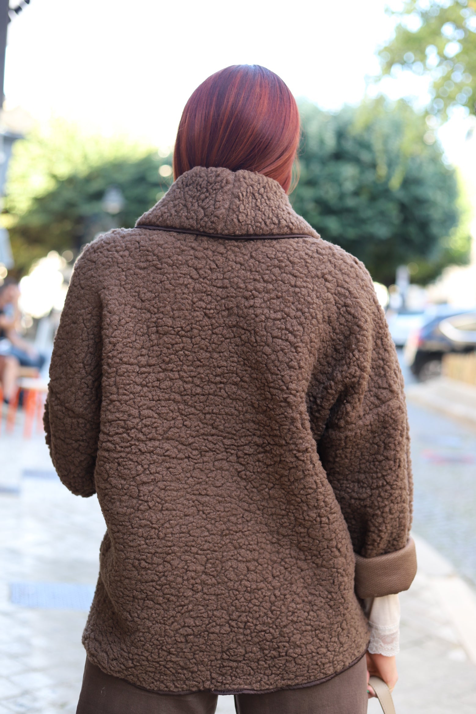 Gilet Cardigan Oversize Effet Mouton – Moelleux & Douillet | Made in Italy