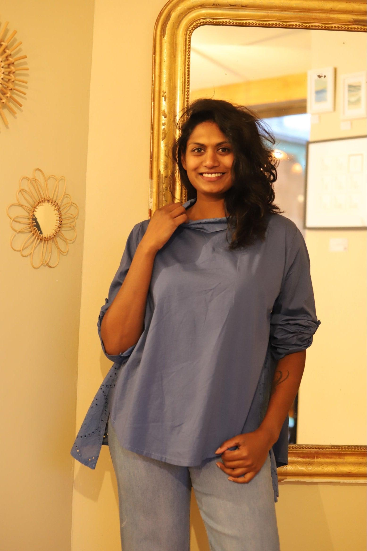 Blouse Oversize en Popeline – Élégance et Légèreté au Quotidien - beautifulshop - boutique à Angoulême