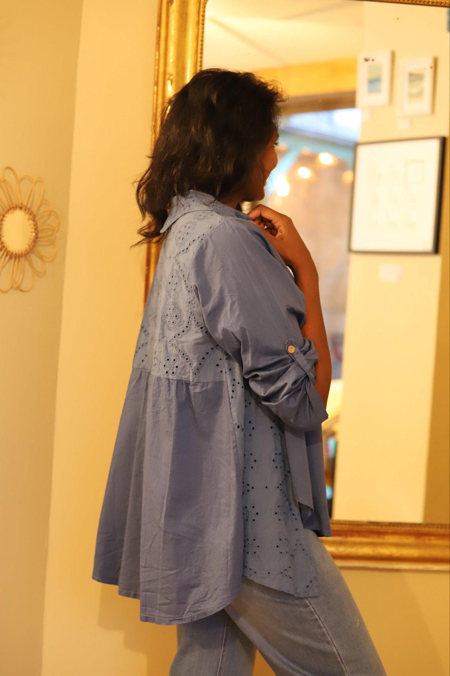 Blouse Oversize en Popeline – Élégance et Légèreté au Quotidien - beautifulshop - boutique à Angoulême