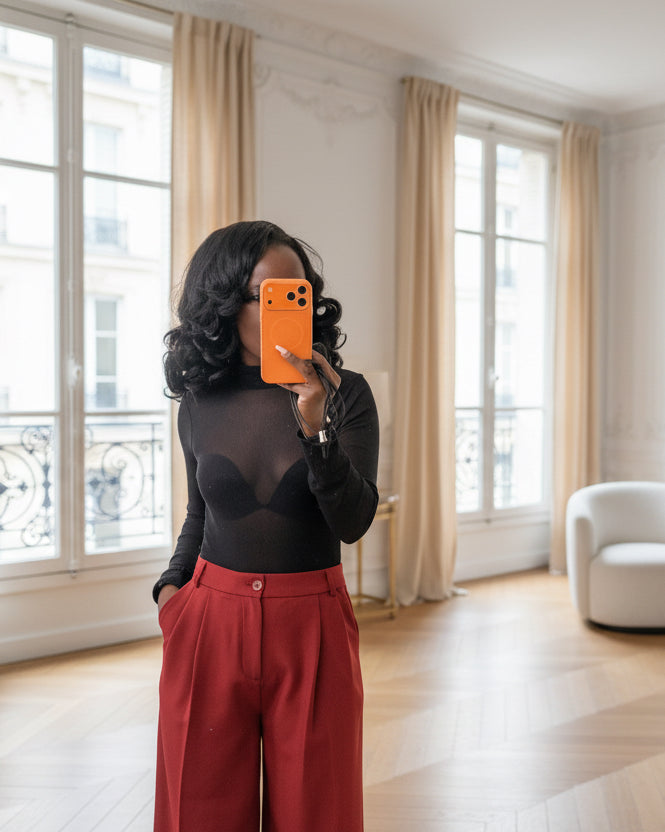 Body Noir Transparent Pailleté –Beautiful shop-magasin