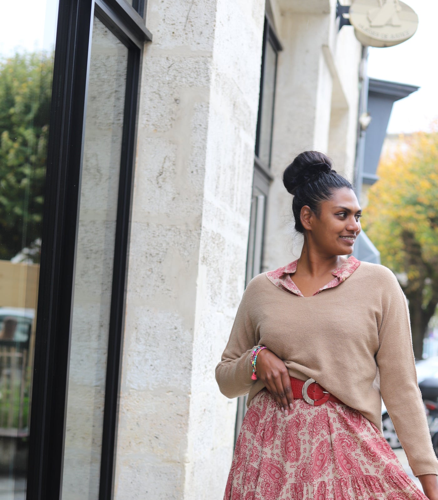 Ceinture rouge large femme – Simili cuir & boucle argent | Beautiful Shop