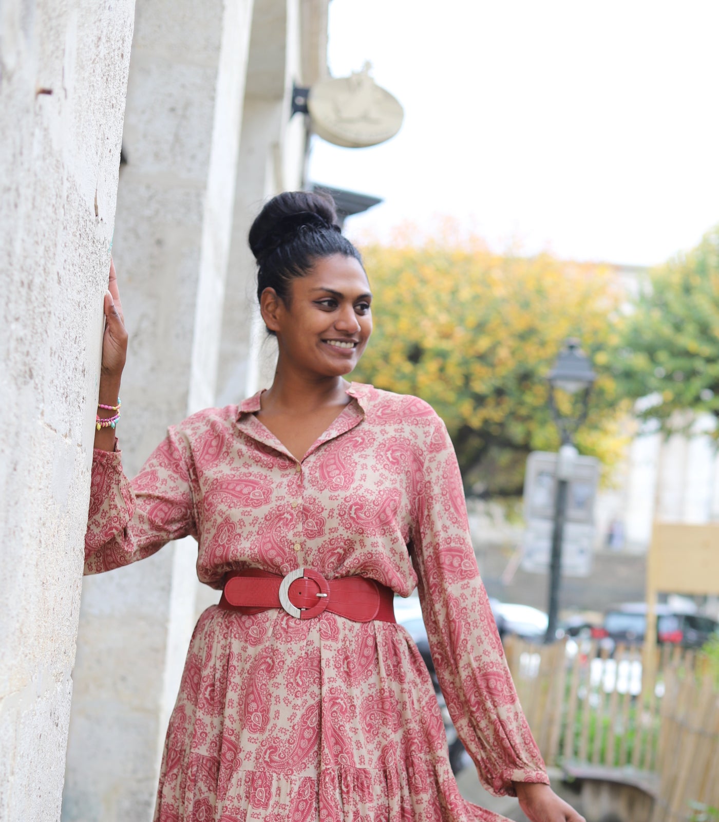 Ceinture rouge large femme – Simili cuir & boucle argent | Beautiful Shop