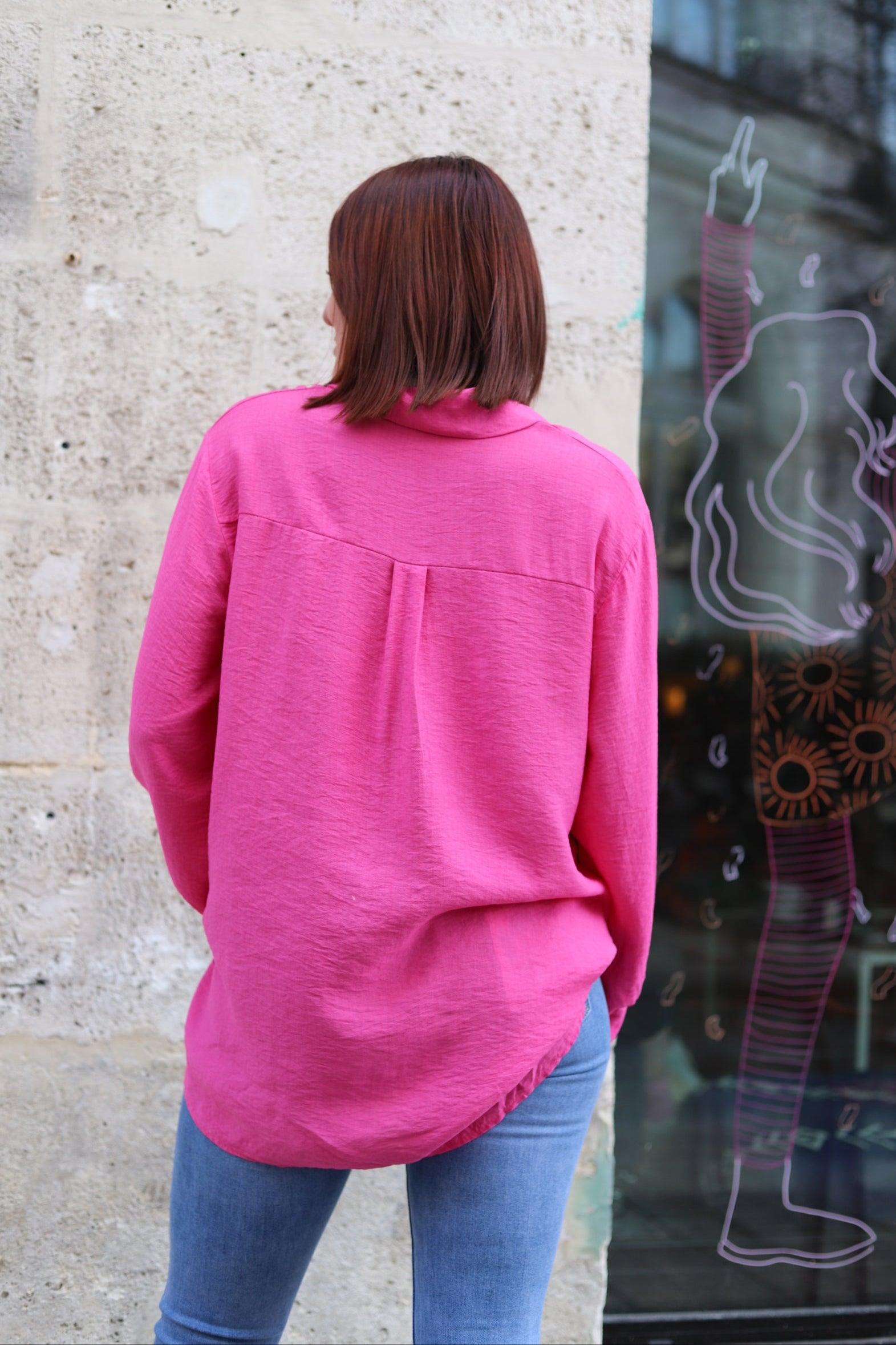 Chemise Fluide en Crêpe - beautifulshop - boutique de vêtements femmes sur Angoulême en Poitou Charente