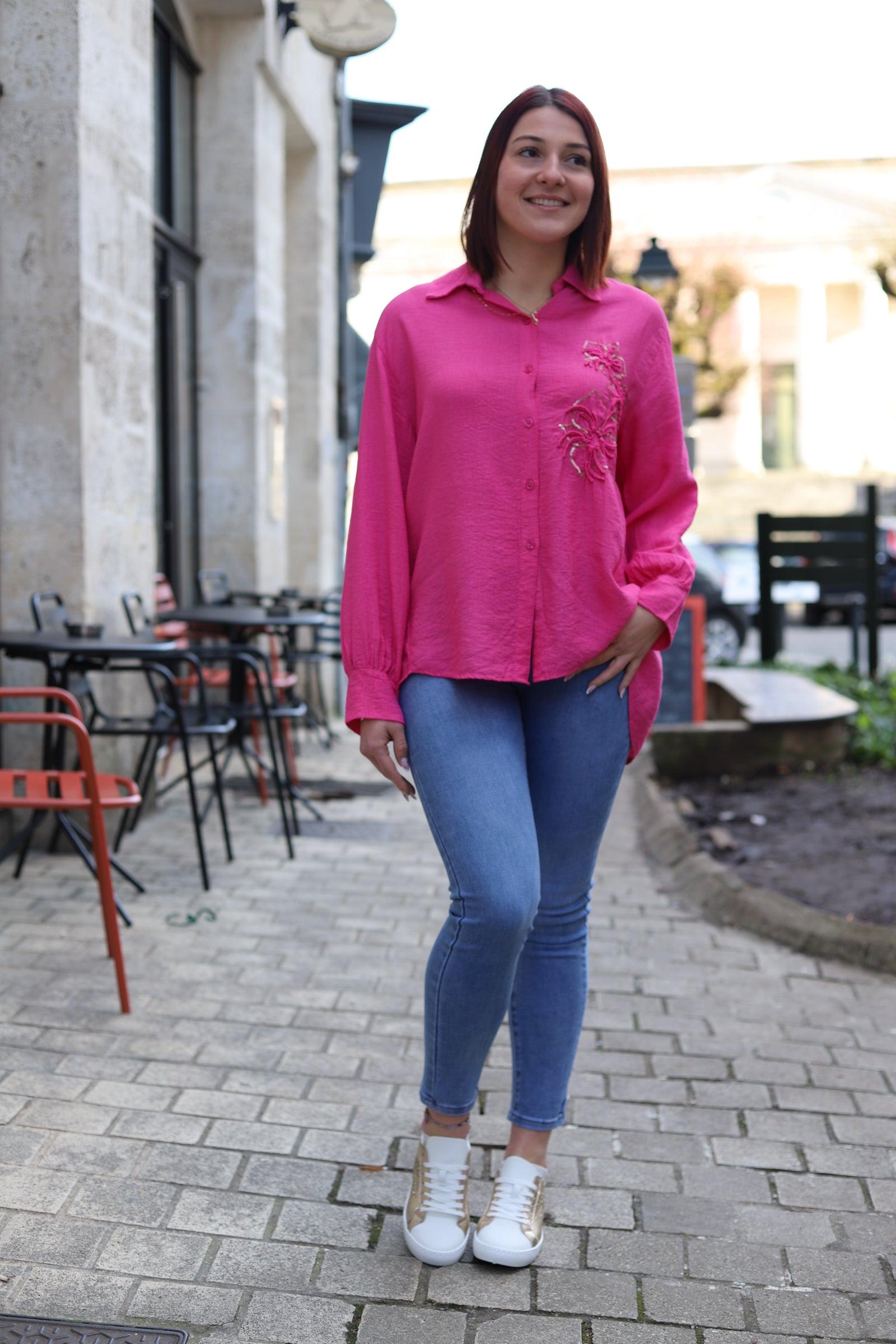 Chemise Fluide en Crêpe - beautifulshop - boutique de vêtements femmes sur Angoulême en Poitou Charente