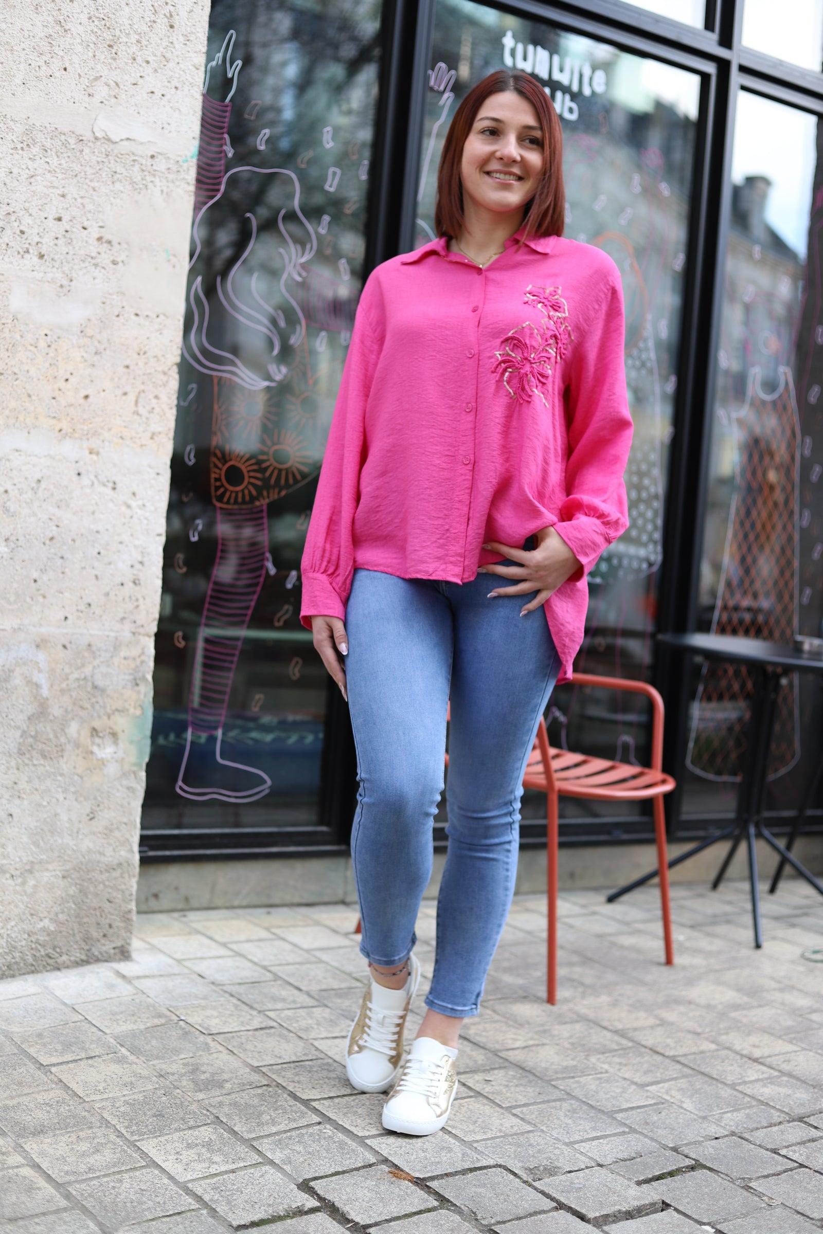 Chemise Fluide en Crêpe - beautifulshop - boutique de vêtements femmes sur Angoulême en Poitou Charente