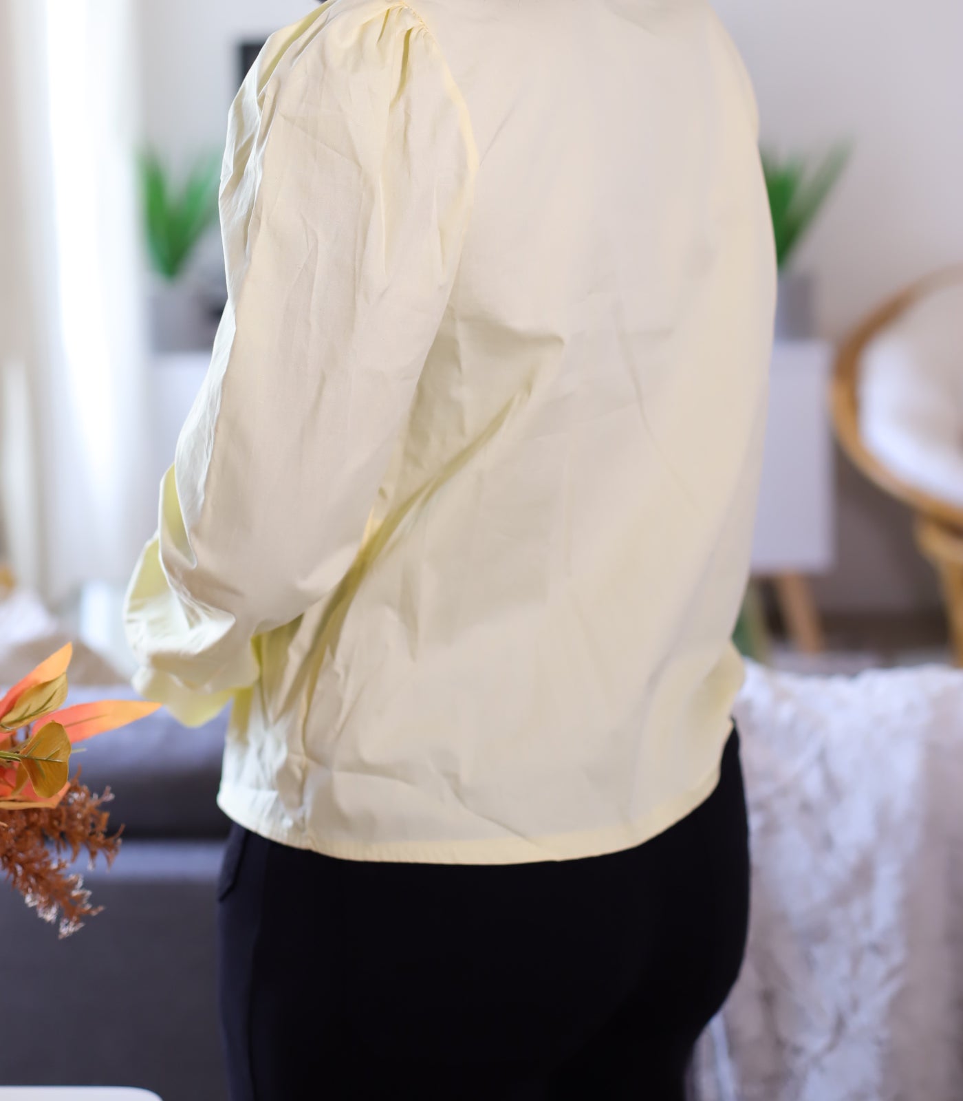 Chemisier_jaune_Volants
