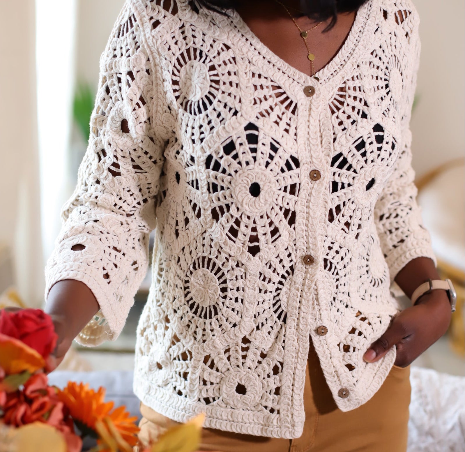 Gilet Crochet – Charme Estival