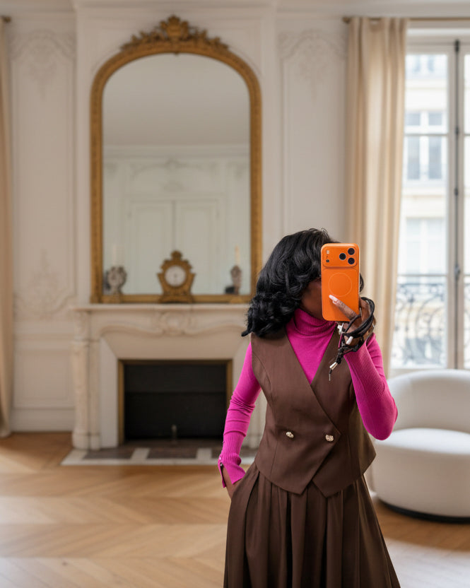 Gilet Croisé Café-beautifulshop