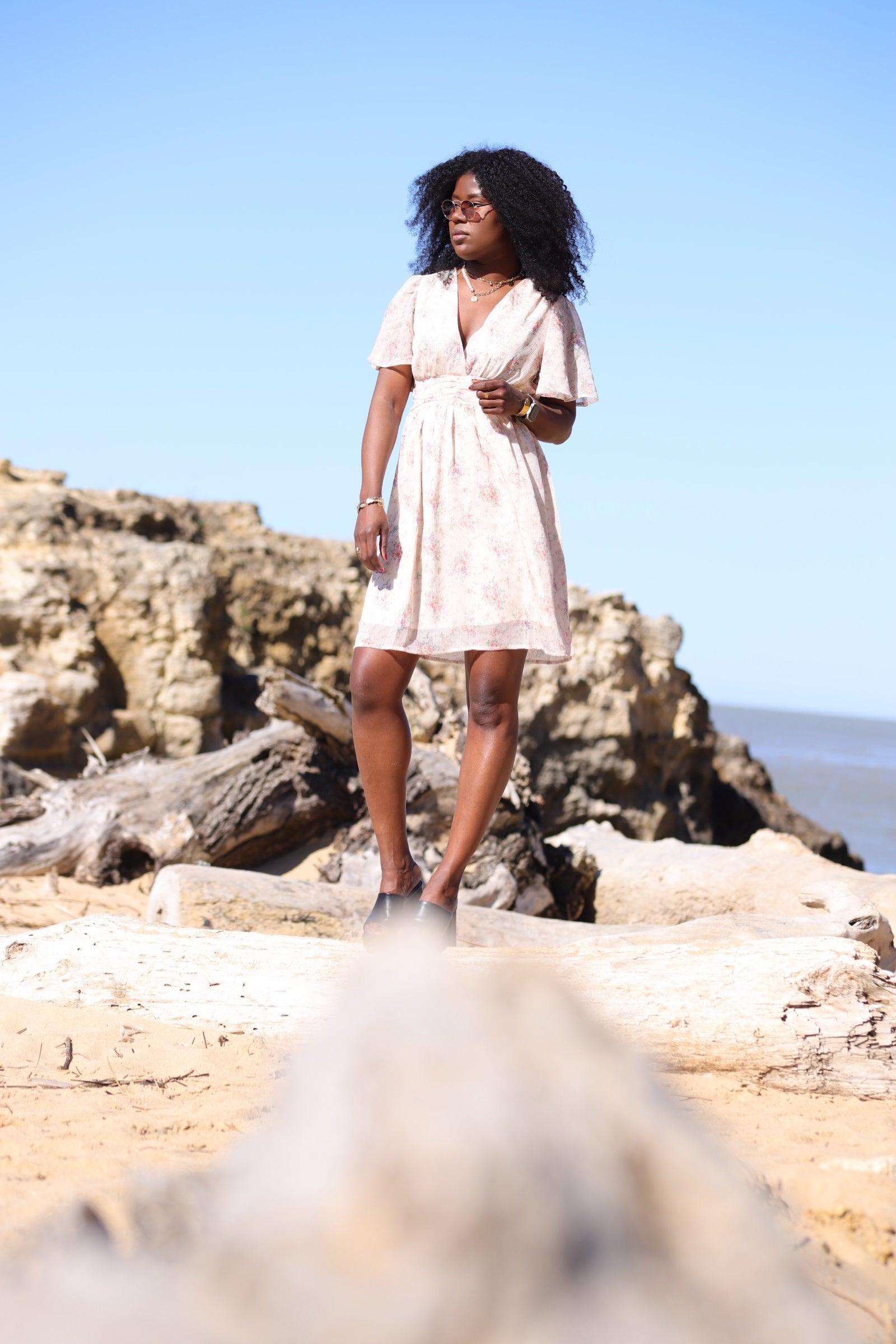 Robe Courte Imprimée – Douceur printanière et féminité - beautifulshop