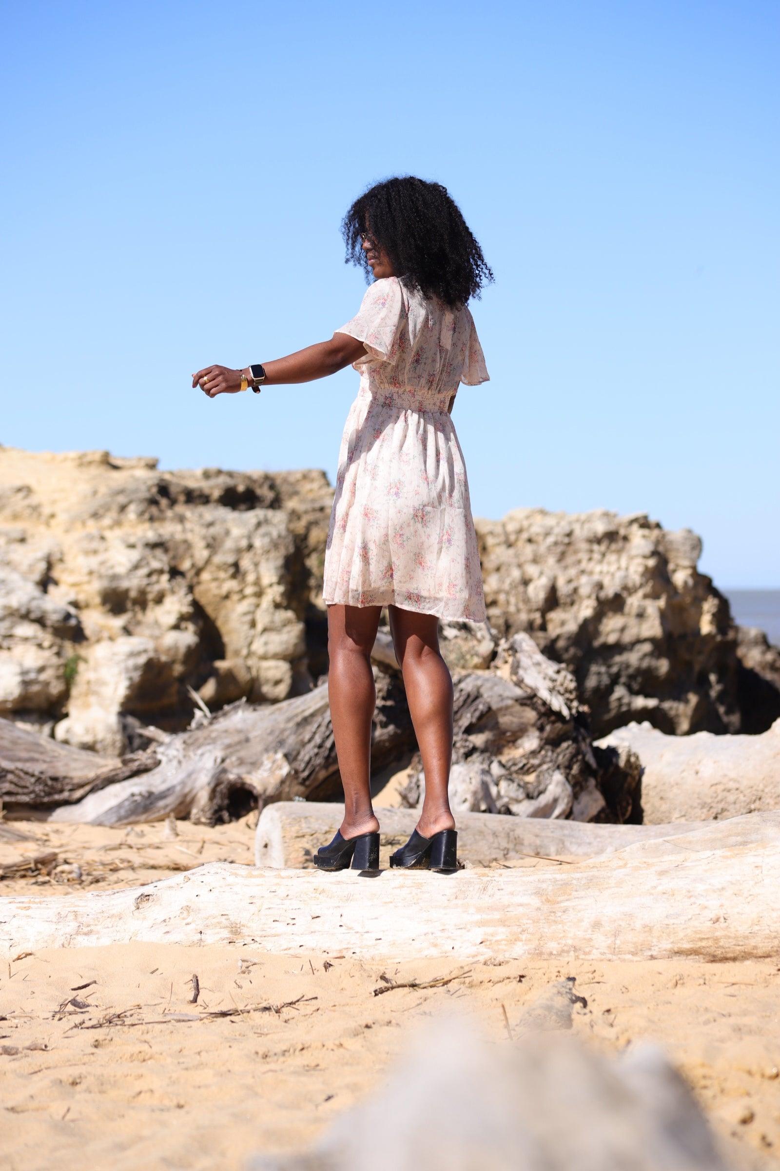 Robe Courte Imprimée – Douceur printanière et féminité - beautifulshop