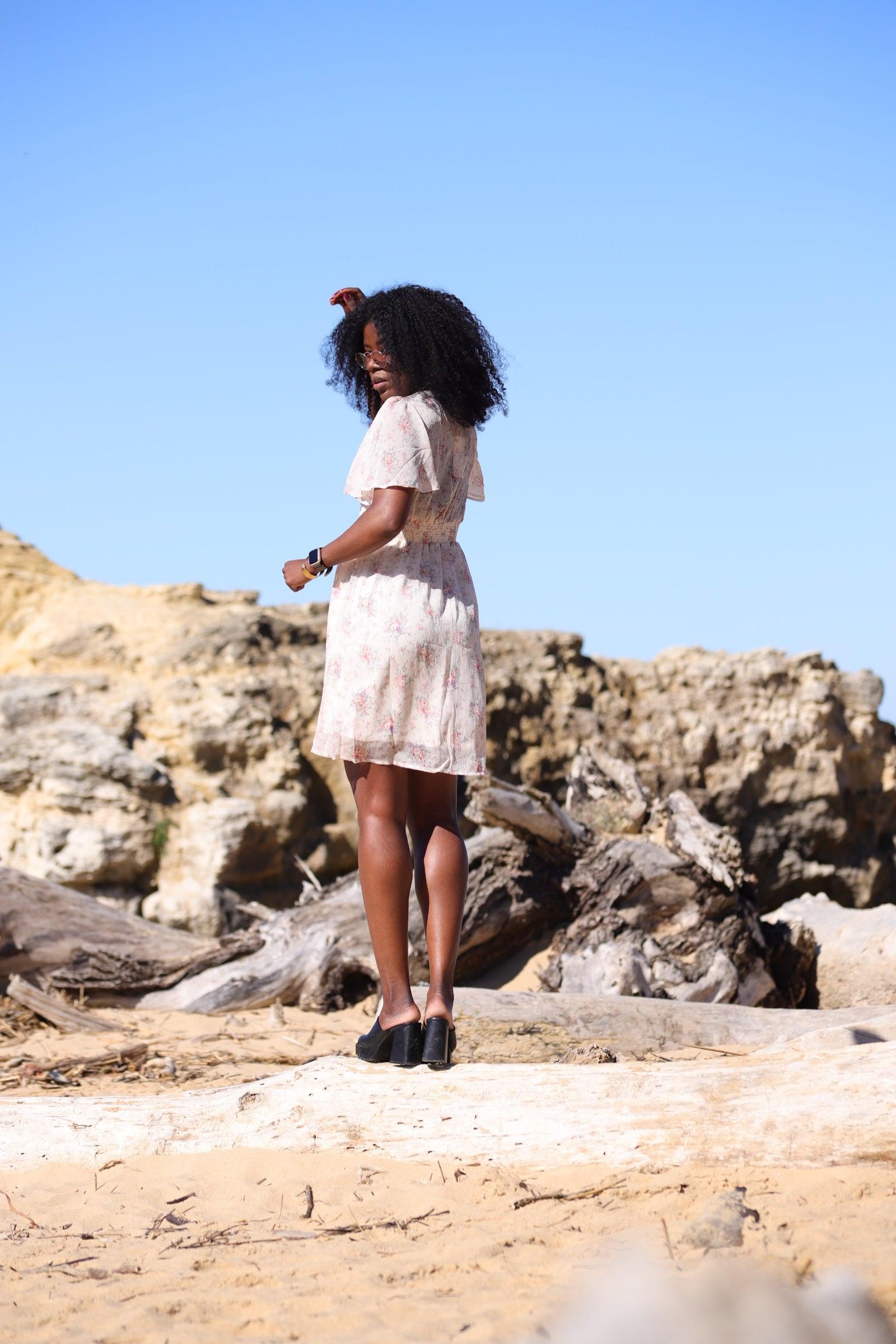 Robe Courte Imprimée – Douceur printanière et féminité - beautifulshop