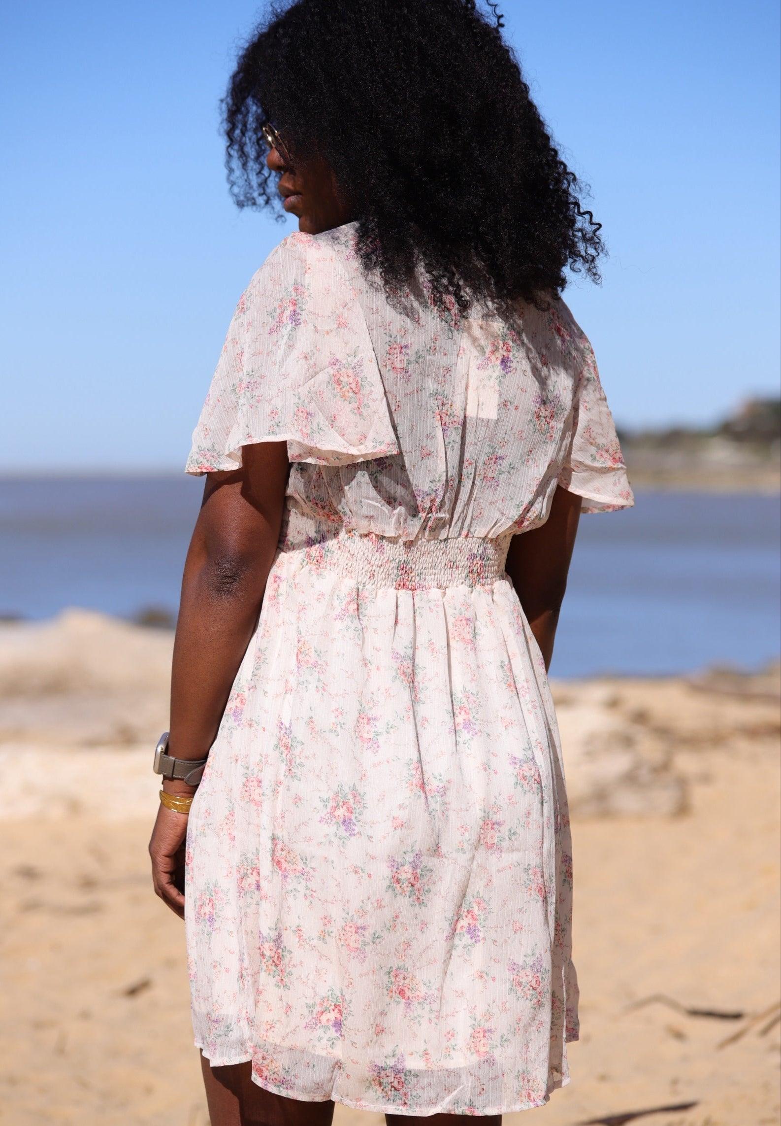 Robe Courte Imprimée – Douceur printanière et féminité - beautifulshop