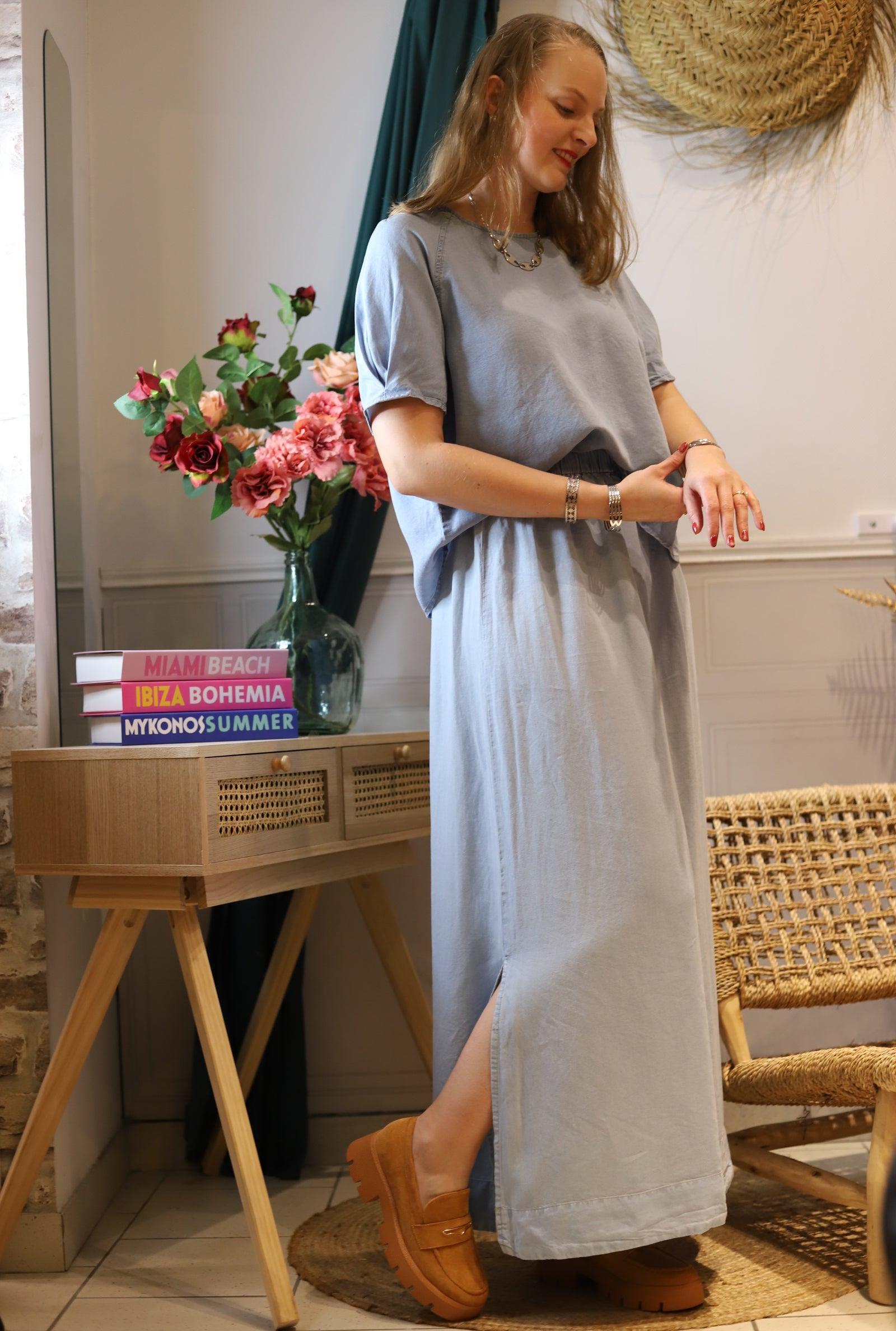 Jupe Longue en Coton - beautfulshop - boutique Angoulême