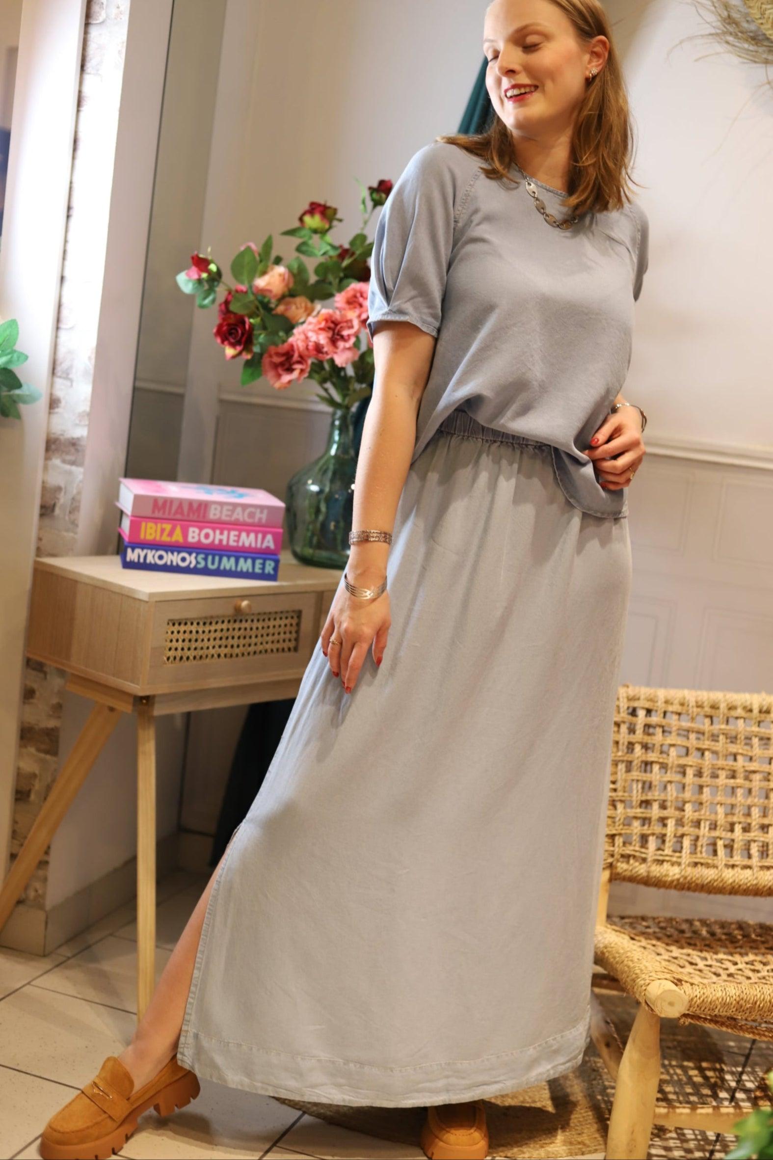 Jupe Longue en Coton - beautfulshop - boutique Angoulême