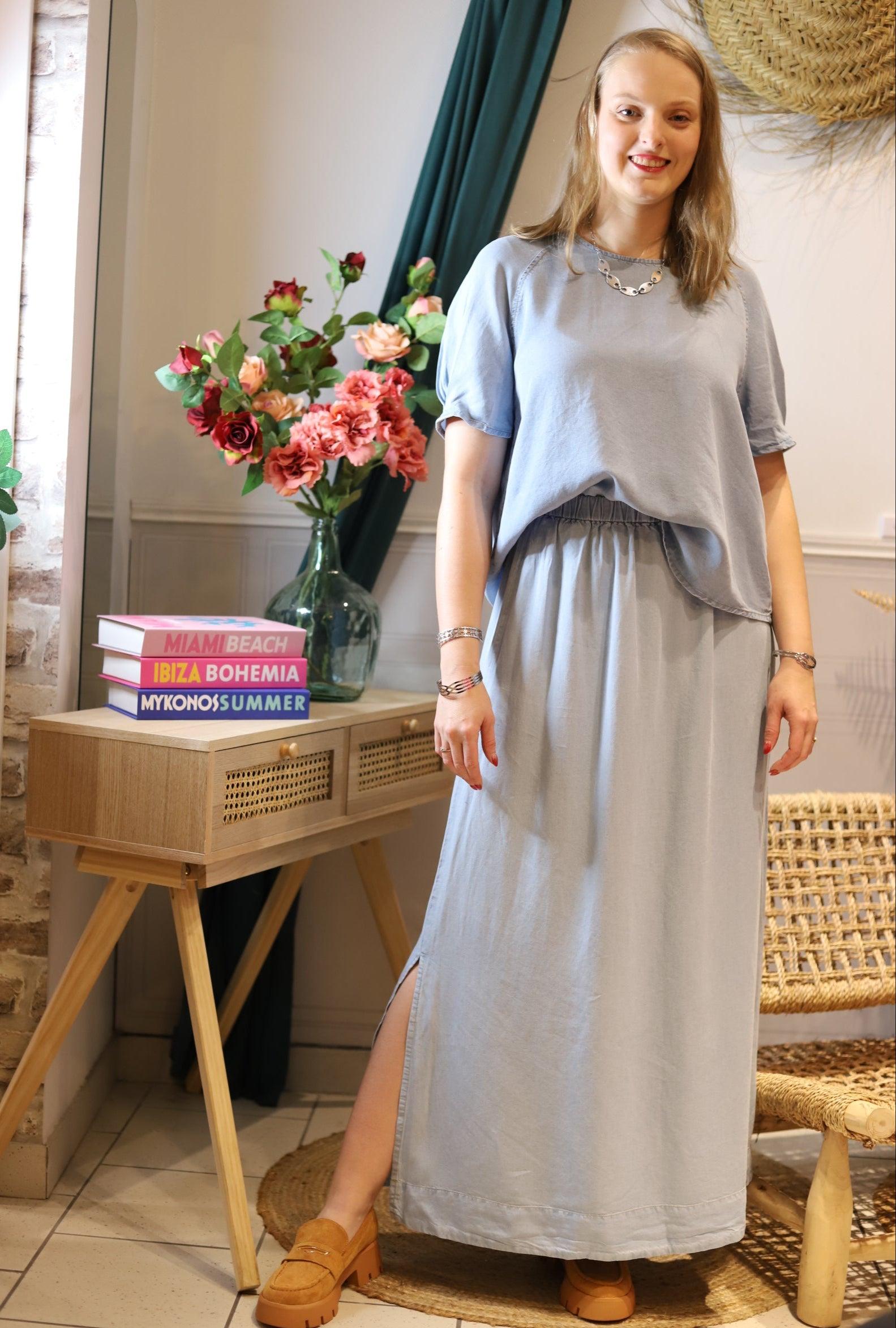 Jupe Longue en Coton - beautfulshop - boutique Angoulême