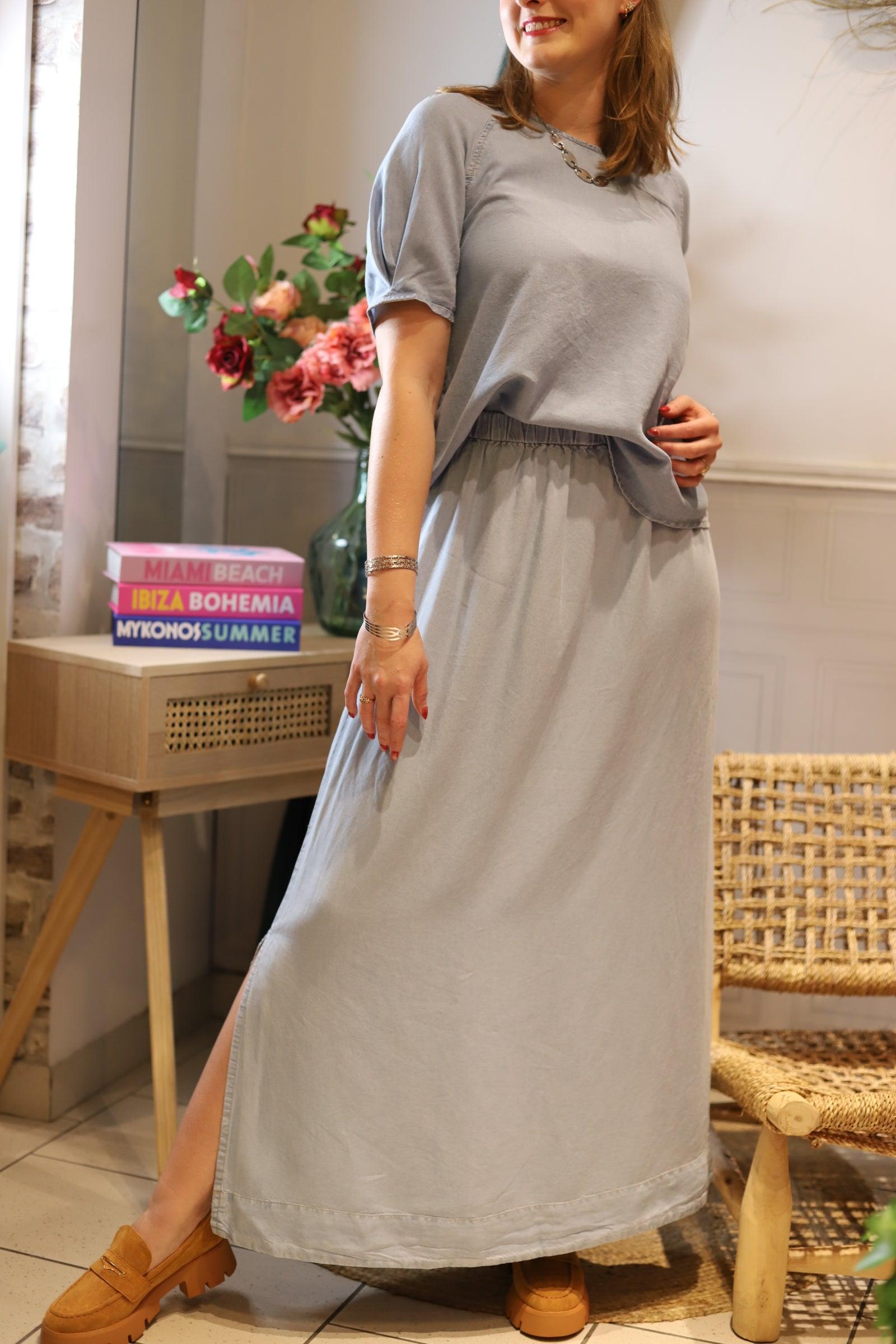 Jupe Longue en Coton - beautfulshop - boutique Angoulême