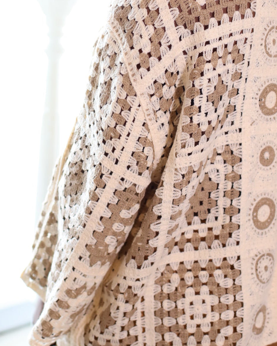 Kimono Crochet Beige