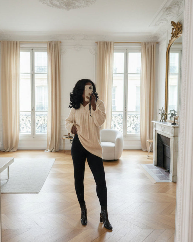 Legging Noir Doublé Chaud-beautifulshop