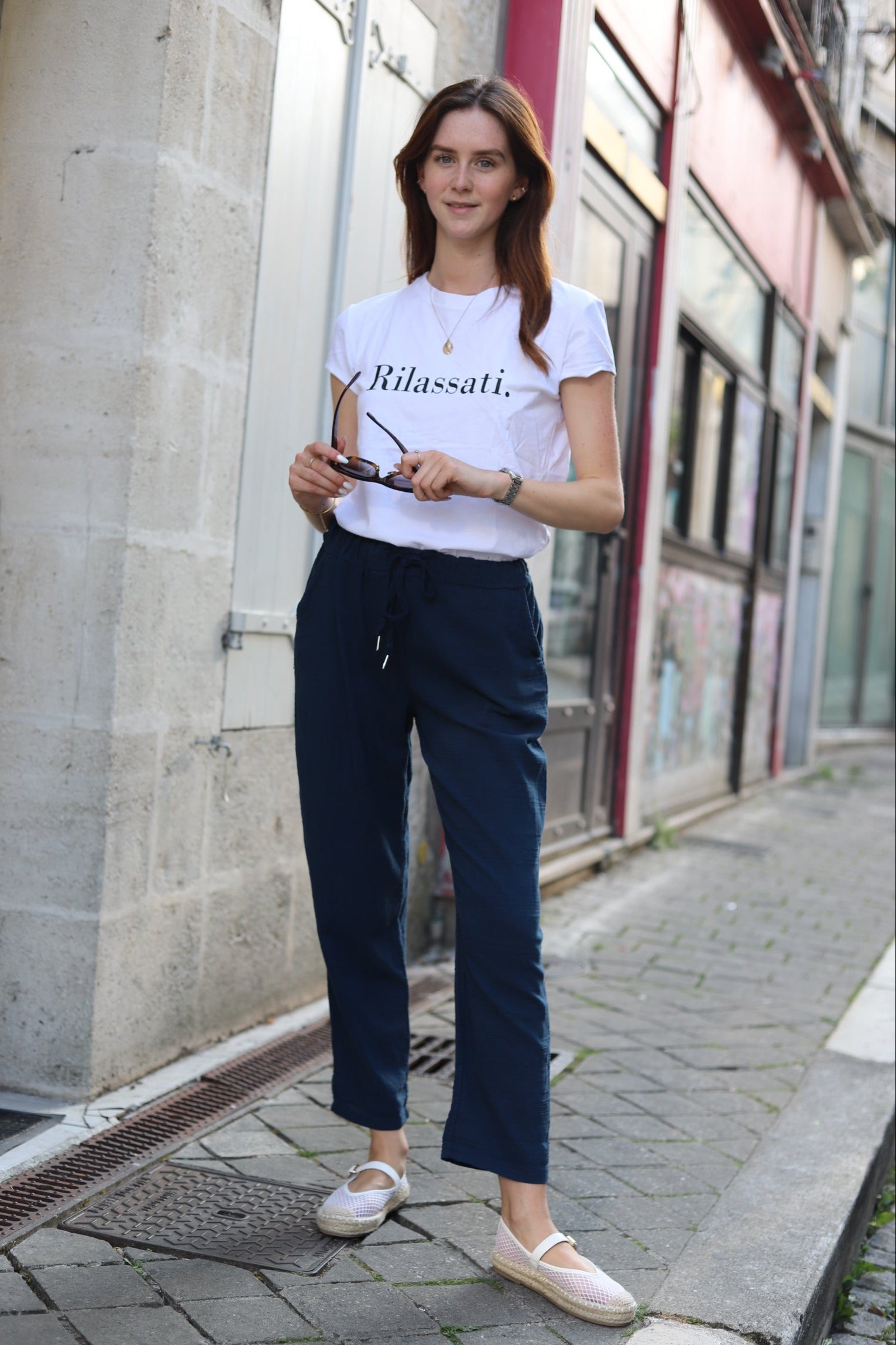 Pantalon décontracté en coton-lin – Confort et style au naturel
