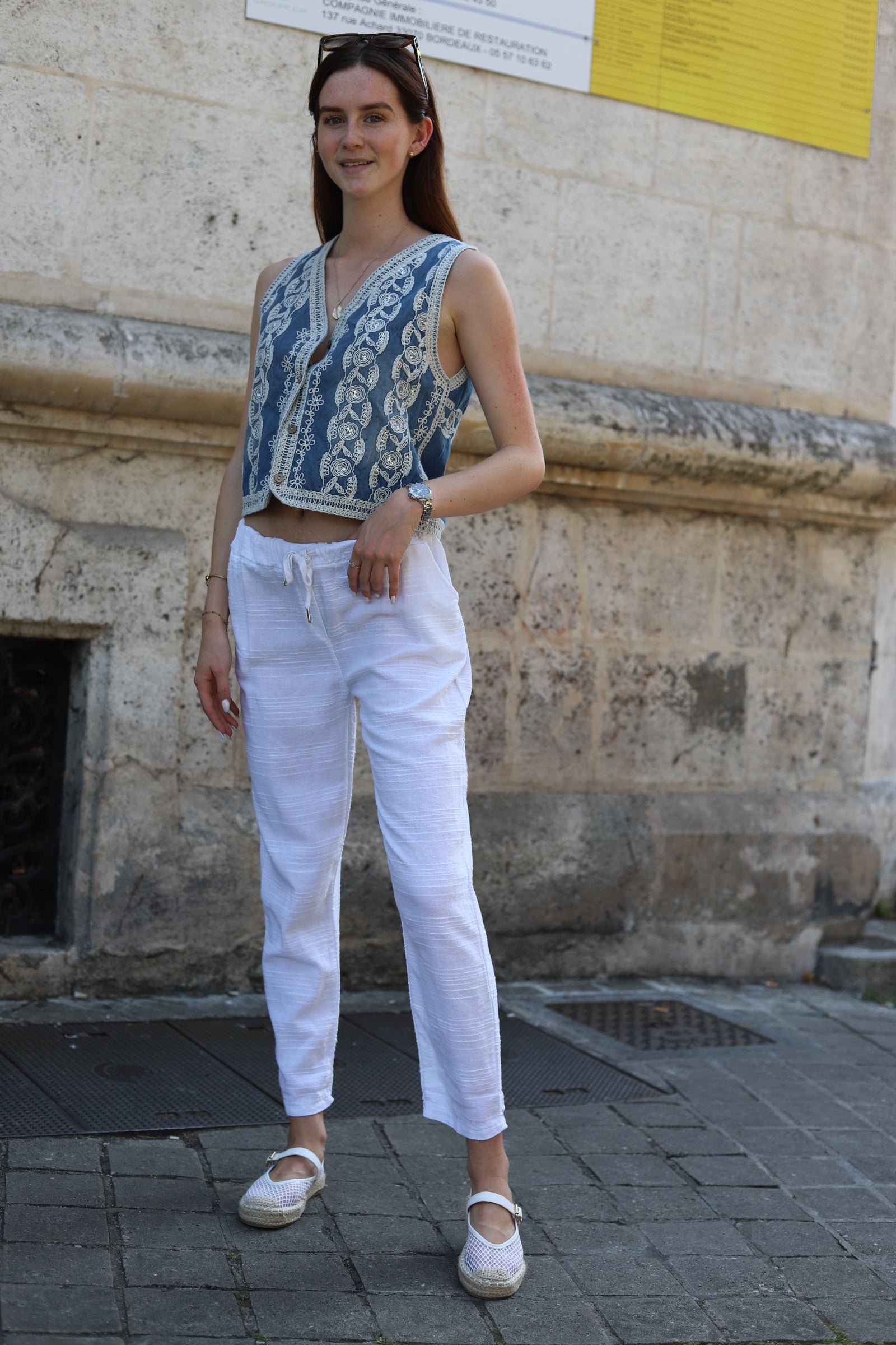 Pantalon décontracté en coton-lin – Confort et style au naturel-beautifulshop