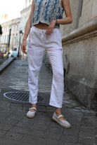 Pantalon décontracté en coton-lin – Confort et style au naturel