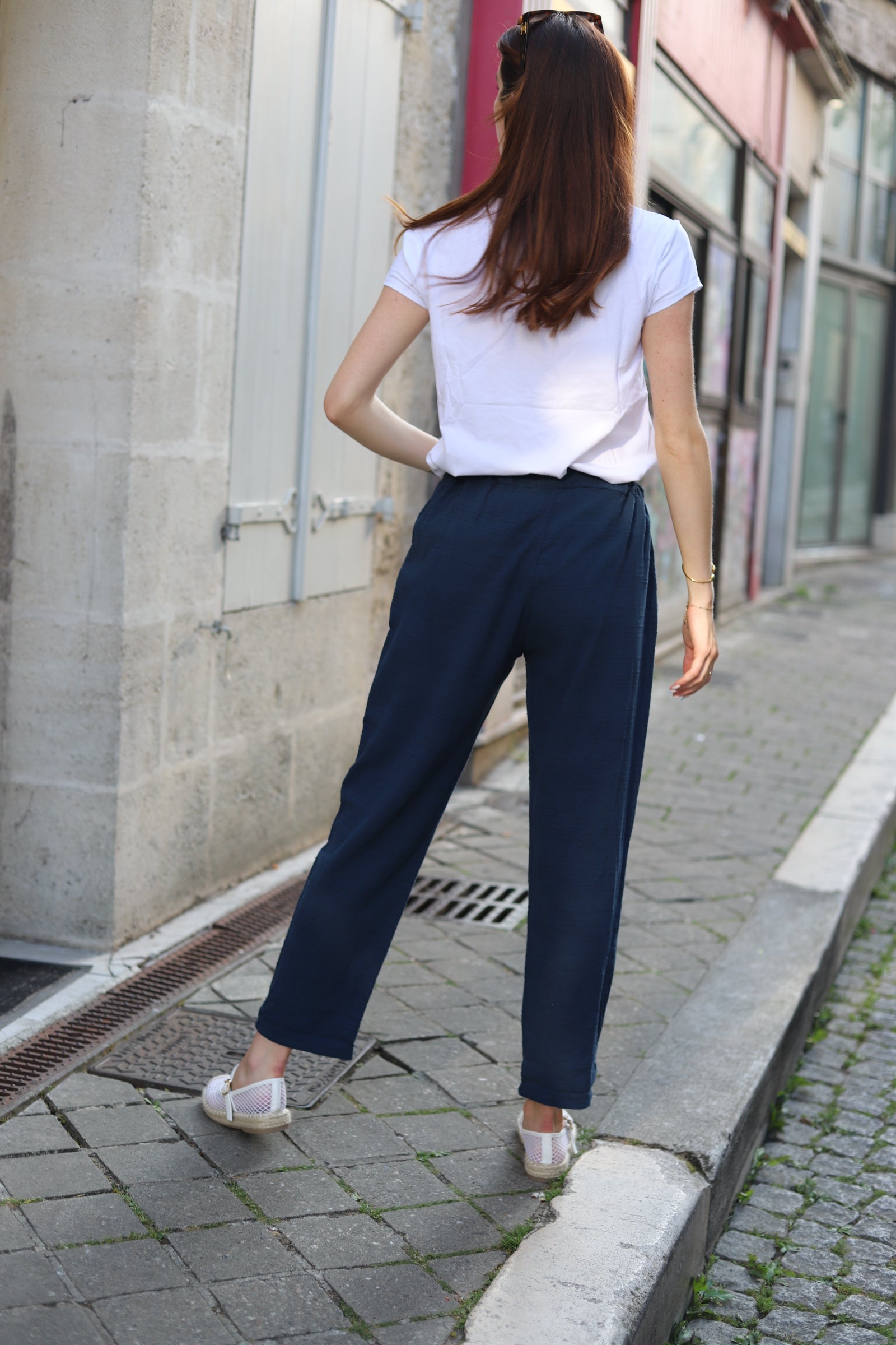 Pantalon décontracté en coton-lin – Confort et style au naturel-beautifulshop
