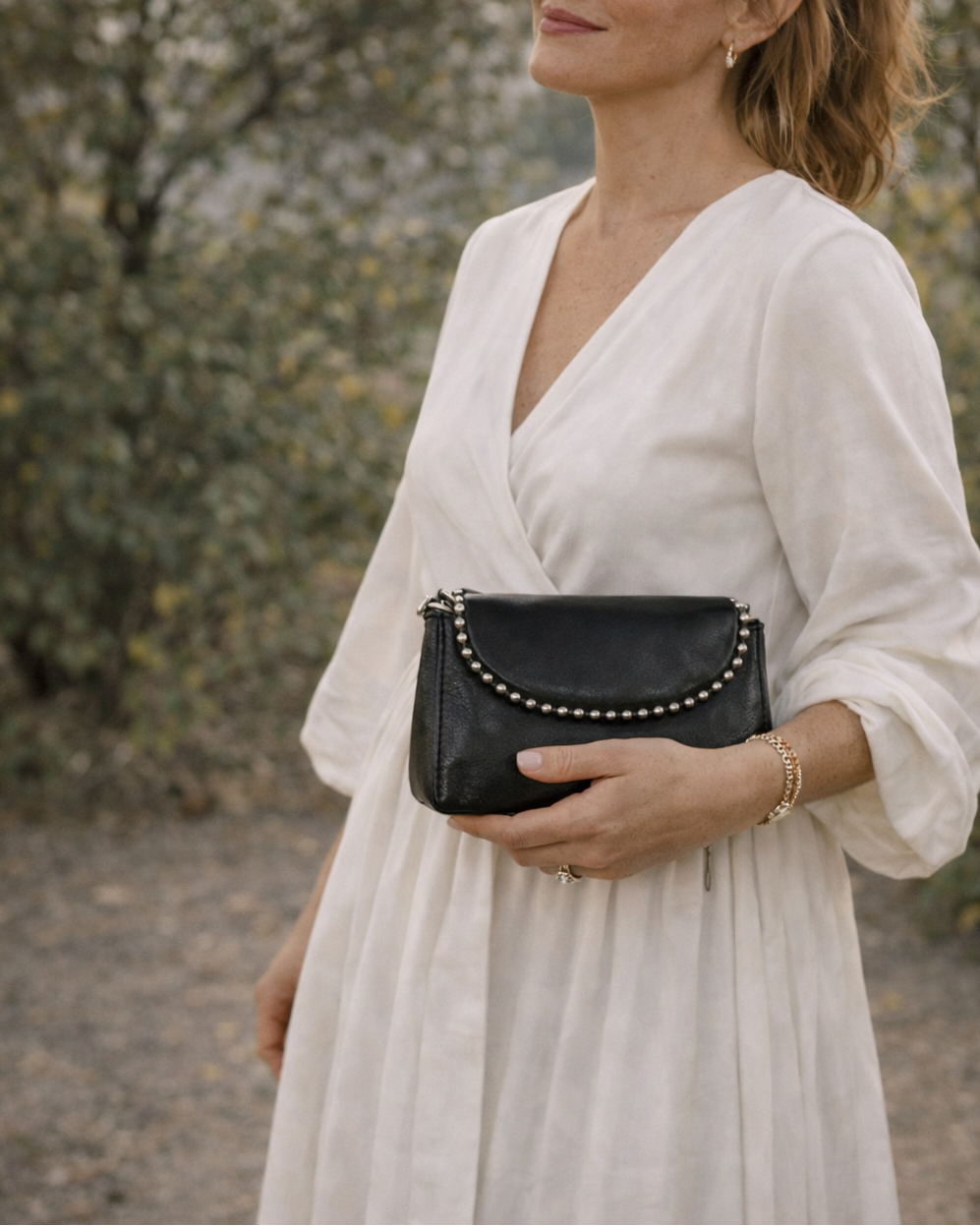 Petit Sac à Bandoulière Irisé avec Chaîne