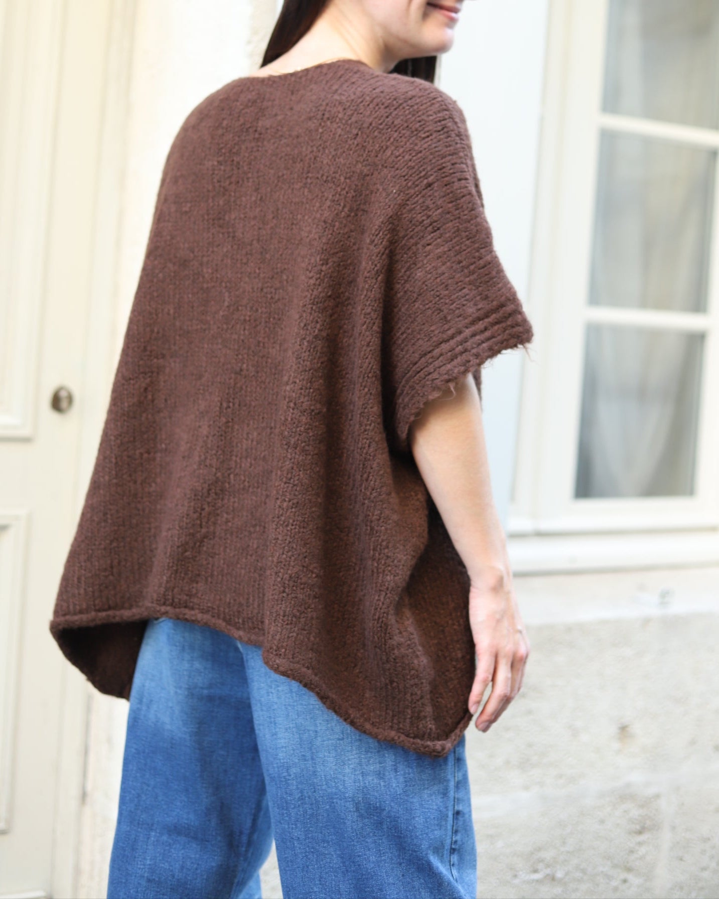 Pull Col V– Coupe Oversize-beautifulshop