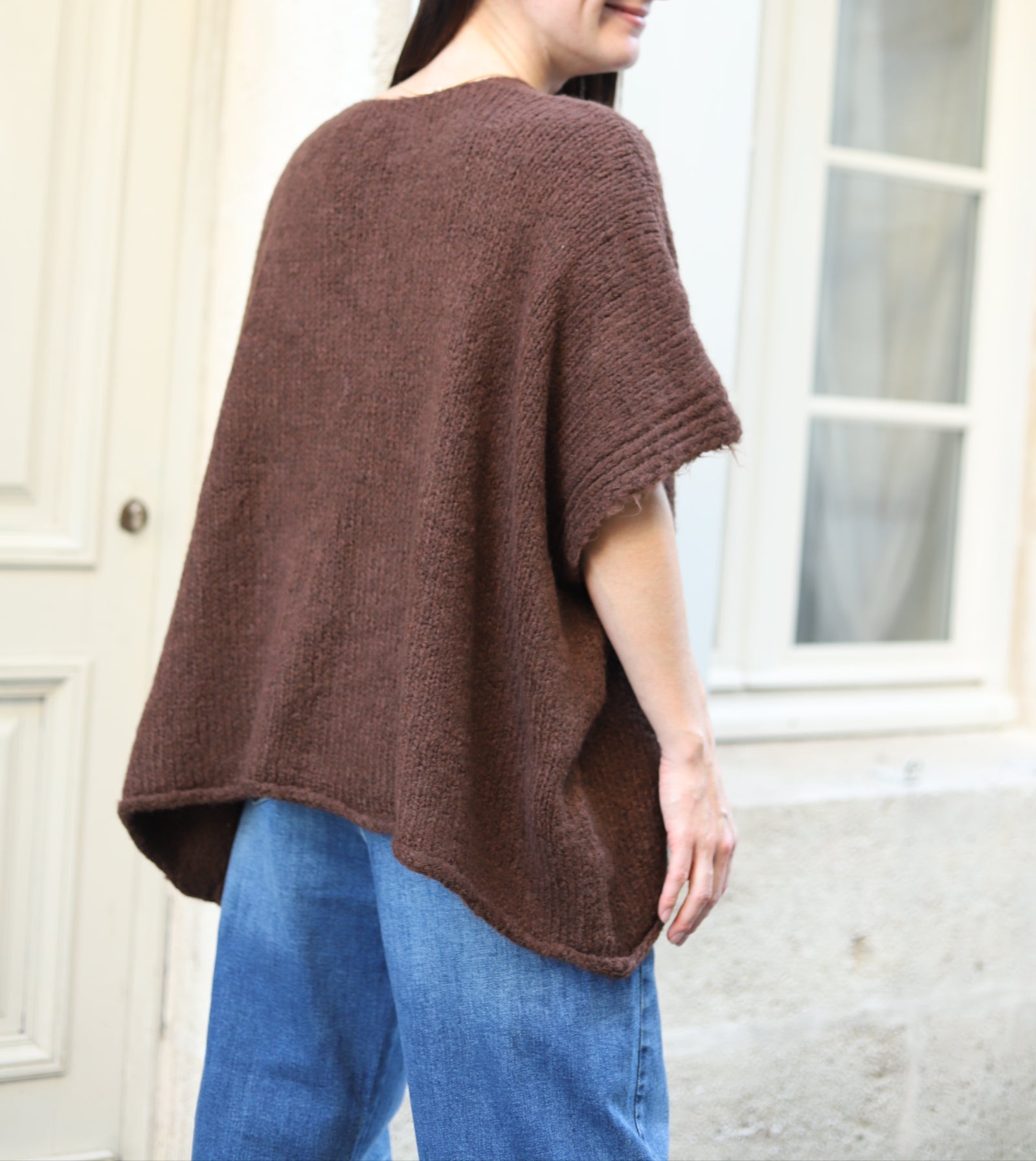 Pull Col V– Coupe Oversize-beautifulshop