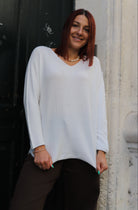 Pull Col V– Coupe Oversize-beautifulshop