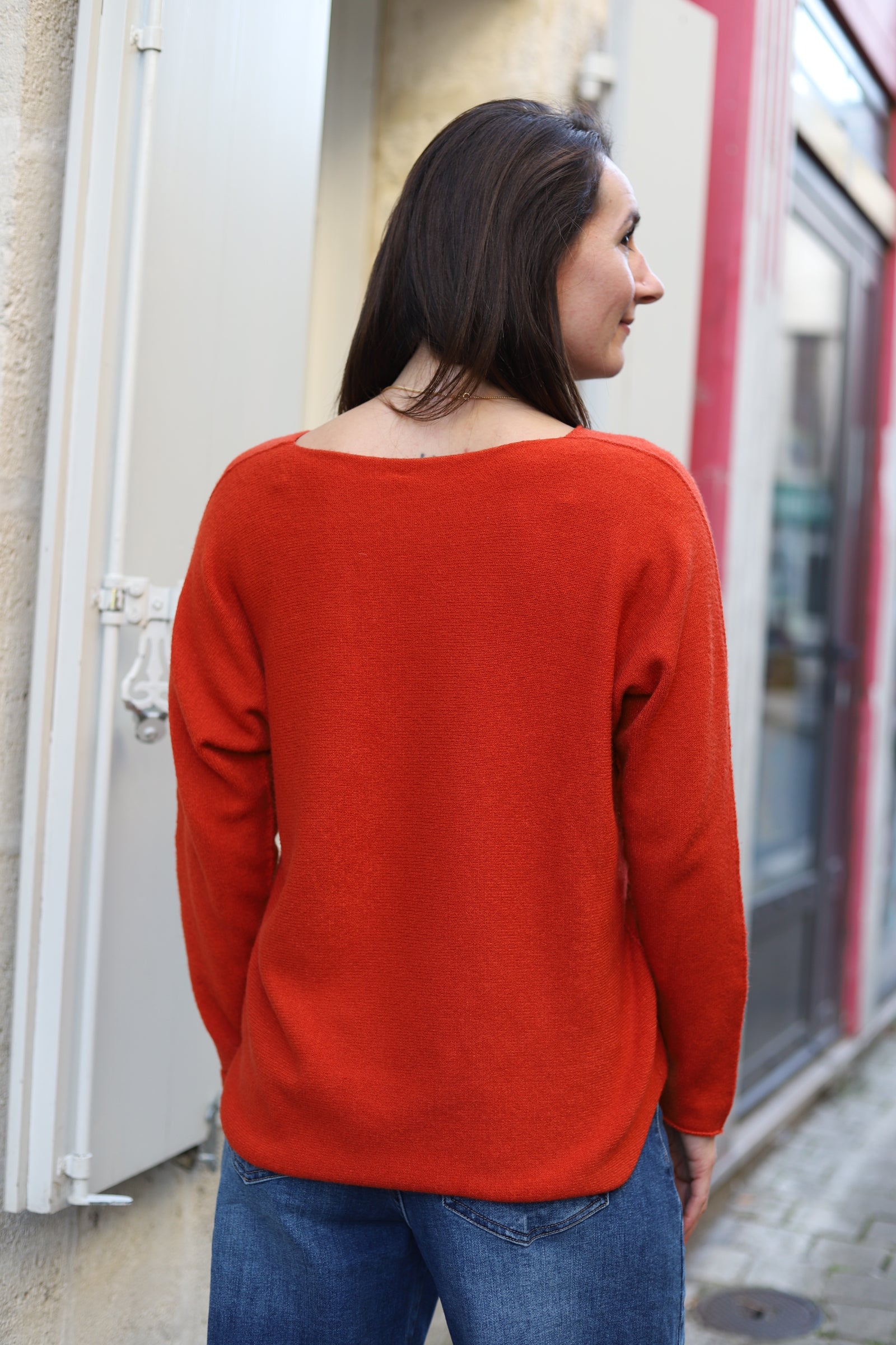 Pull Col V– Coupe Oversize-beautifulshop