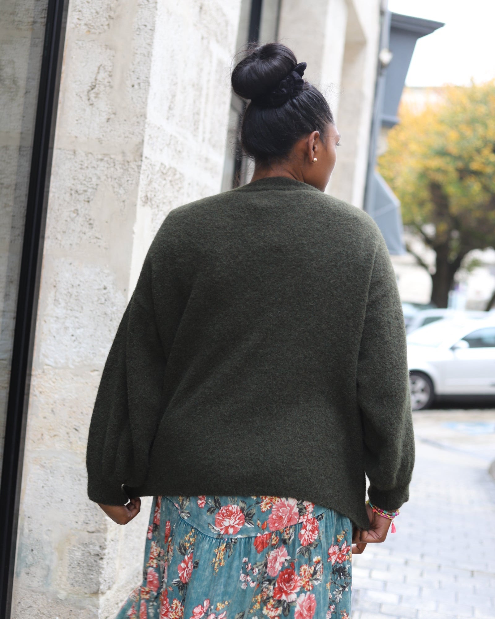 Pull Oversize kaki – Douceur & Style pour l’Hiver