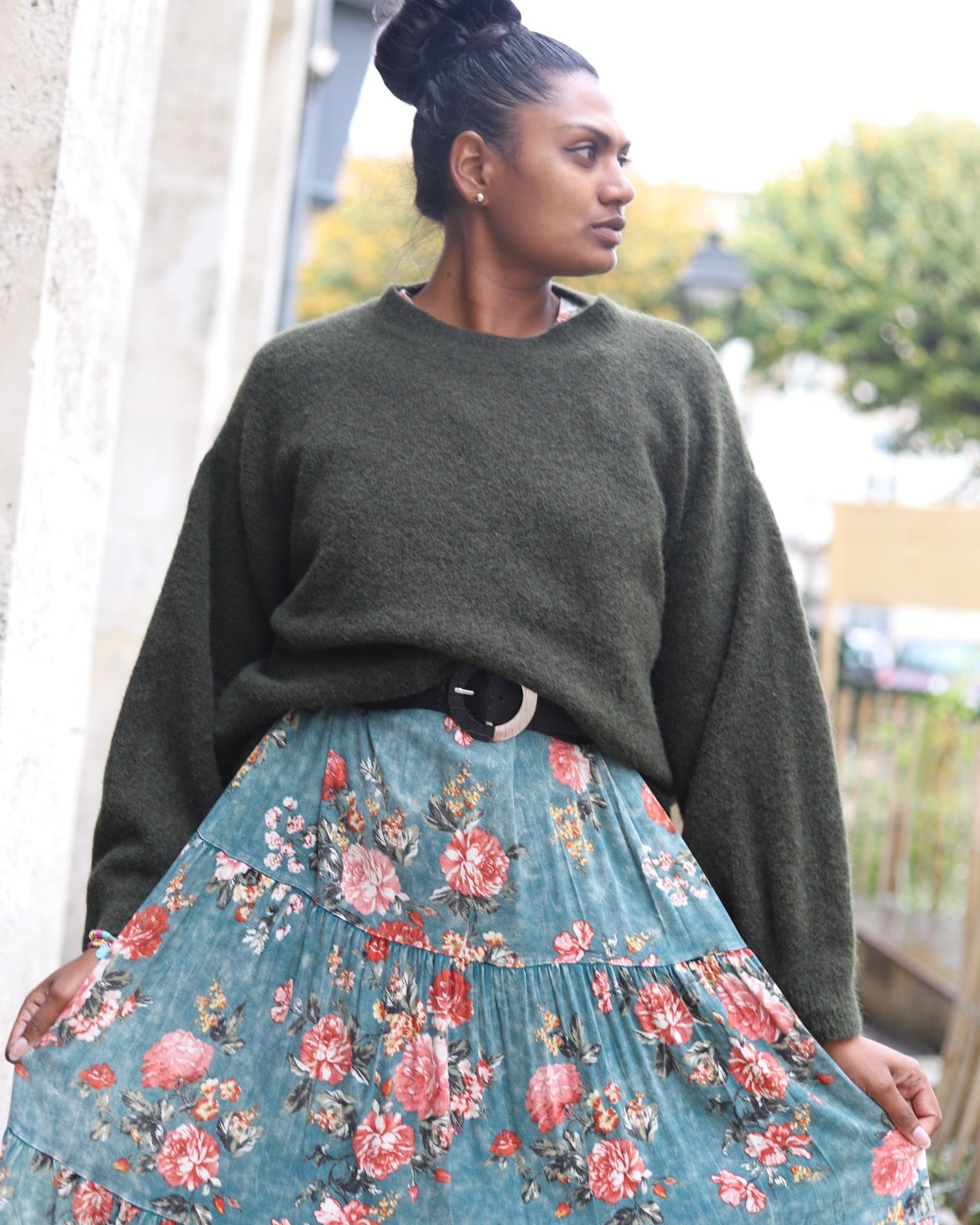 Pull Oversize kaki – Douceur & Style pour l’Hiver