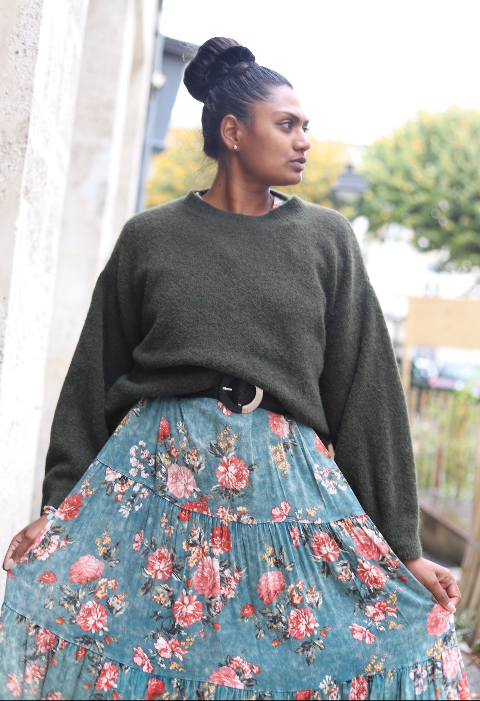 Pull Oversize kaki – Douceur & Style pour l’Hiver