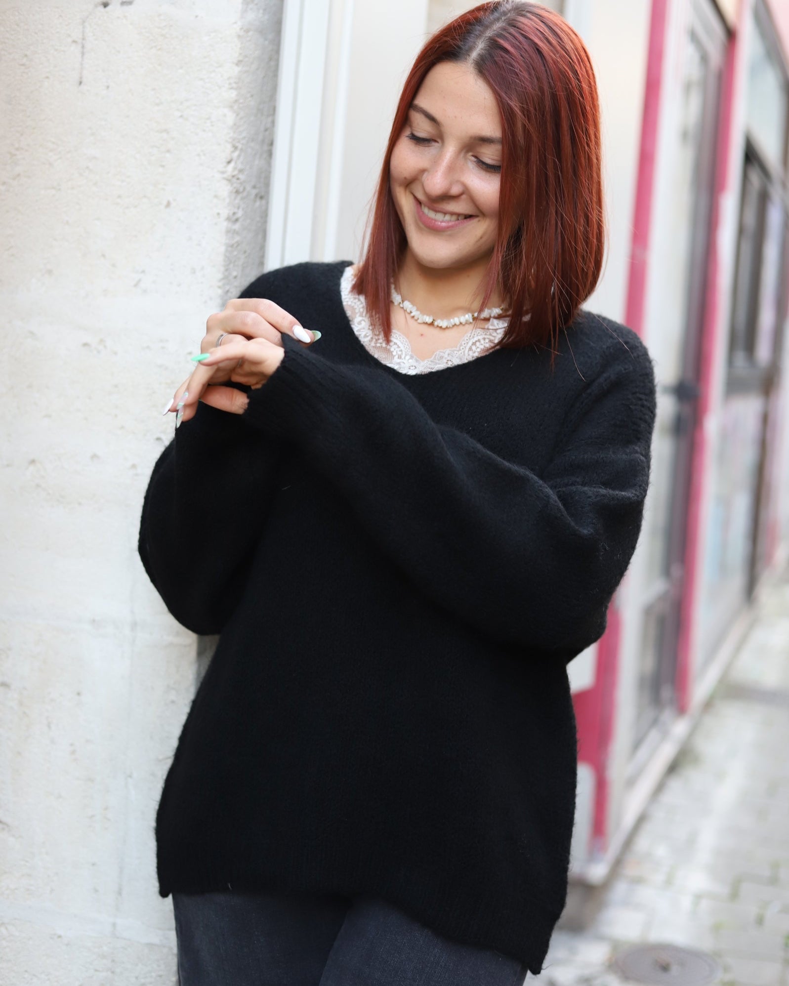 Pull col V – Douceur & confort au quotidien- beautifulshop