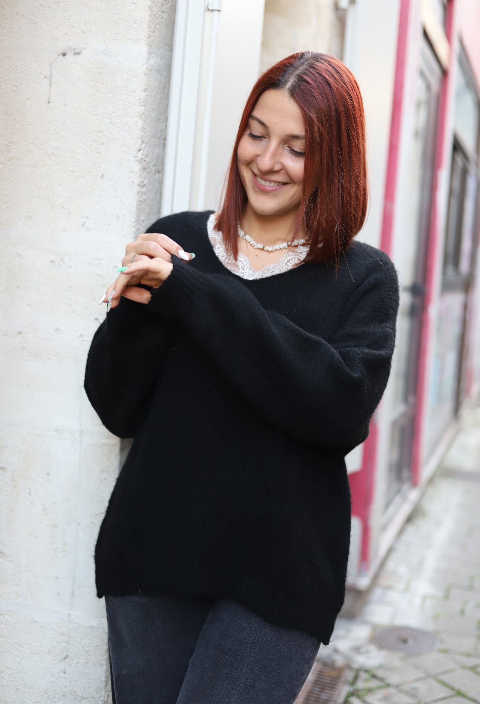 Pull col V – Douceur & confort au quotidien- beautifulshop