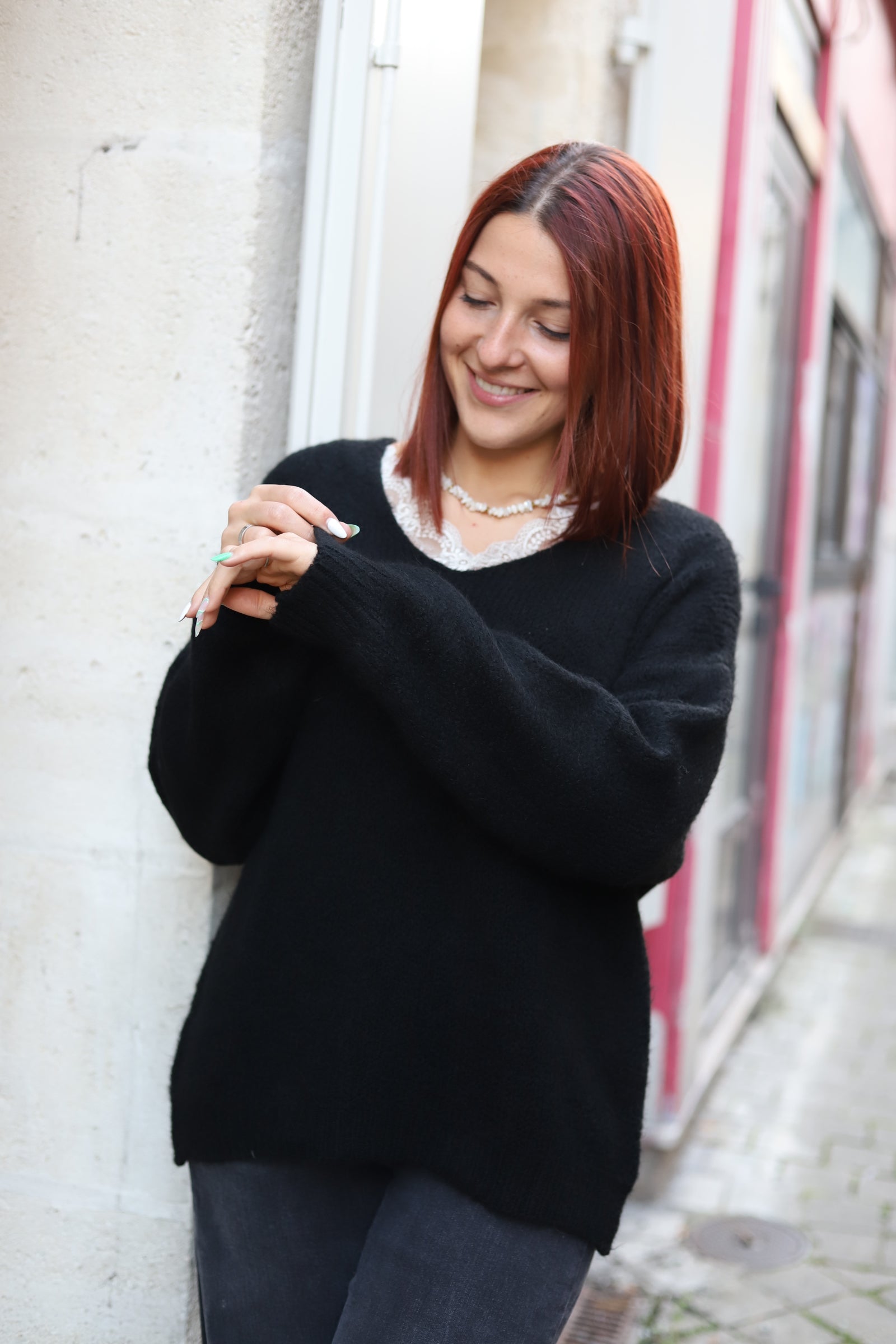 Pull col V – Douceur & confort au quotidien- beautifulshop