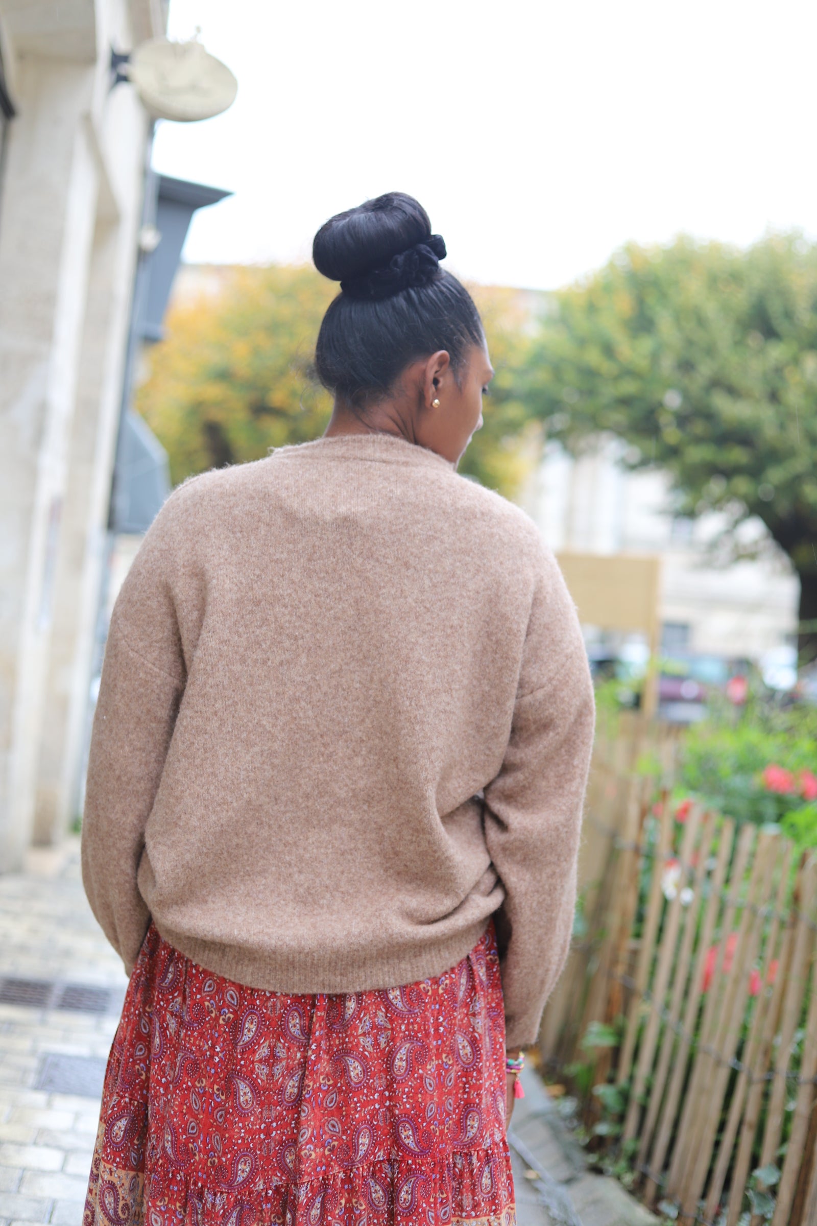 Pull oversize beige en maille douce – Taille unique | Beautiful Shop