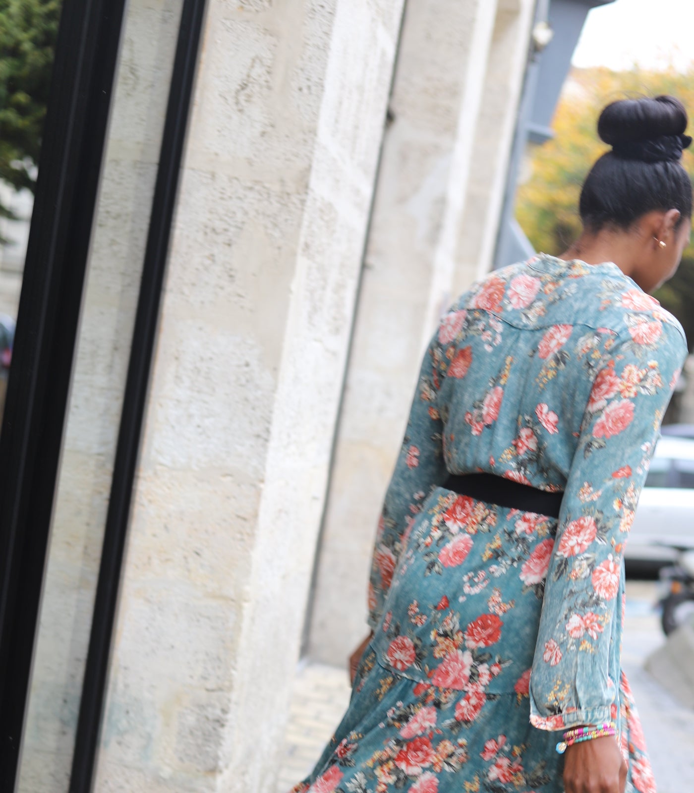 Robe Longue Chemise Imprimée Fleurie – beautifulshop