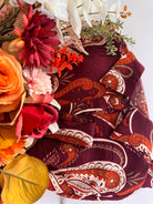 Robe fluide imprimée – Manches longues & boutonnée _-beautifulshop