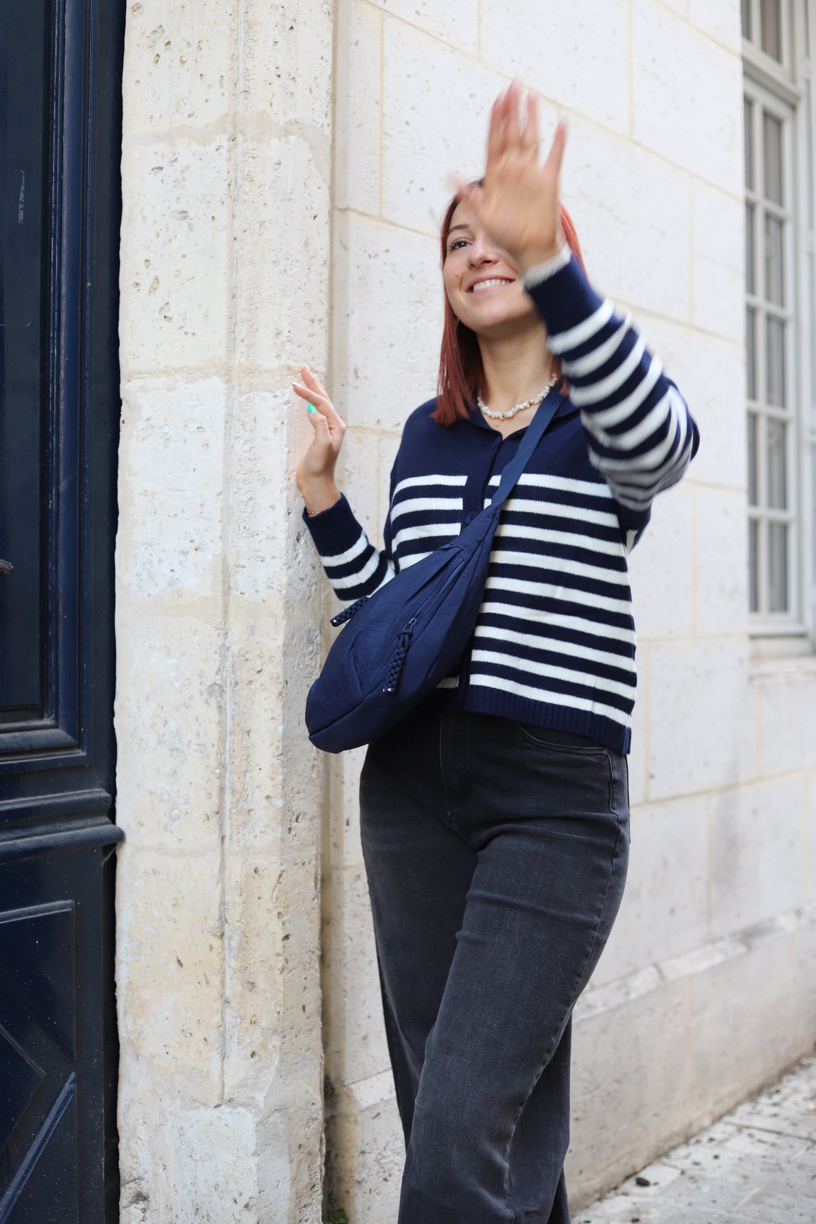 Sac à Bandoulière Bleu Marine-beautifulshop