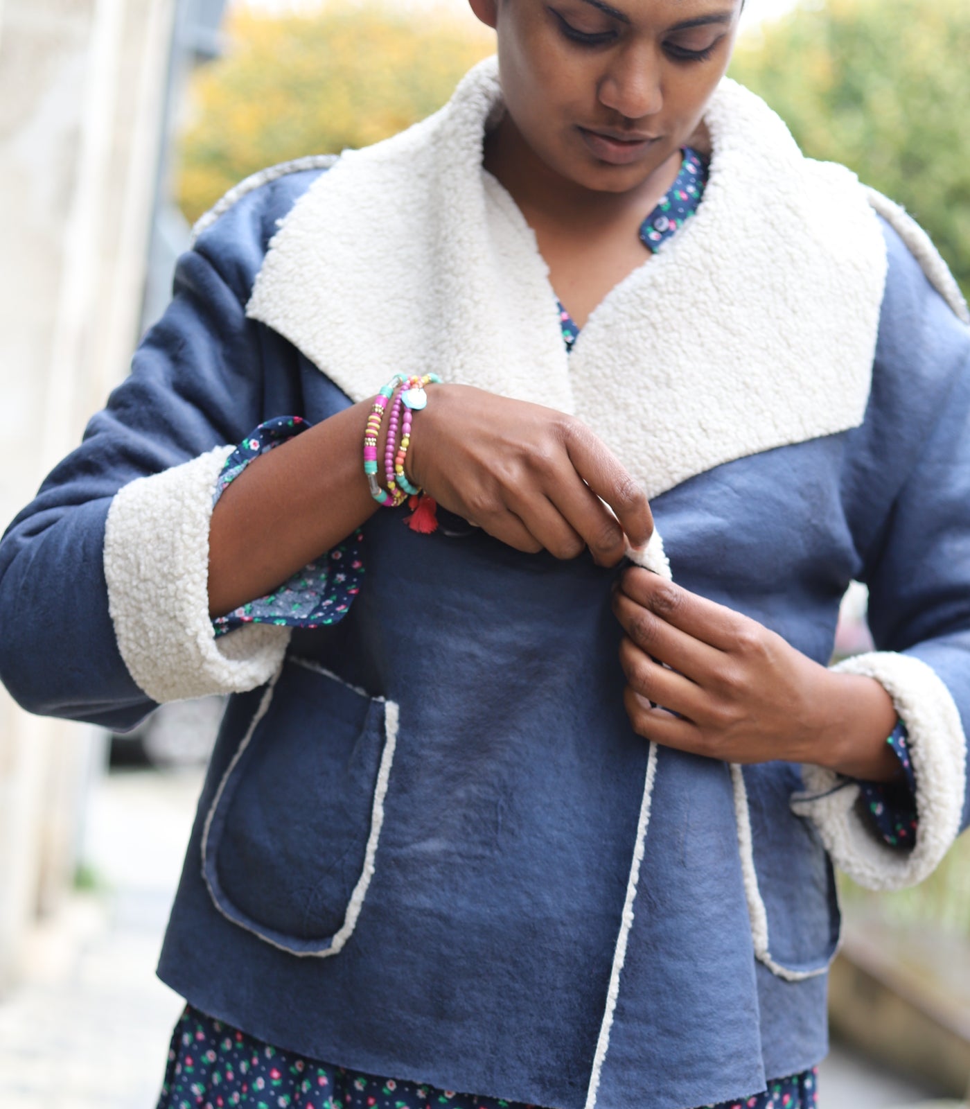 Veste aviateur femme kaki oversize – Doublure sherpa chaude | Beautiful Shop