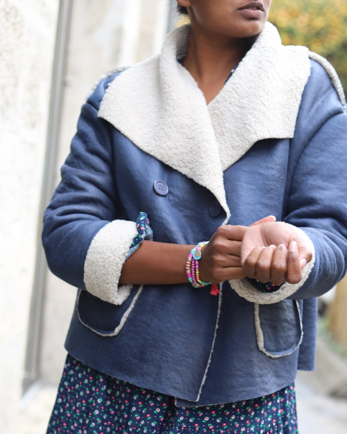 Veste aviateur femme kaki oversize – Doublure sherpa chaude | Beautiful Shop