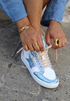 Basket Femme Étoile Bleue Pailletée - beautifulshop