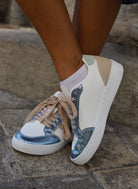 Basket Femme Étoile Bleue Pailletée - beautifulshop
