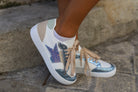Basket Femme Étoile Bleue Pailletée - beautifulshop