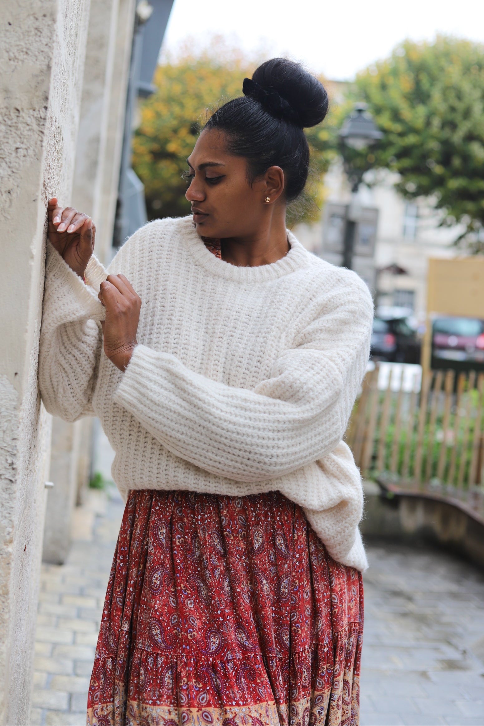 pull beige femme, pull ample hiver, pull made in italy, pull chaud col rond, pull maille loose, pull cocooning femme