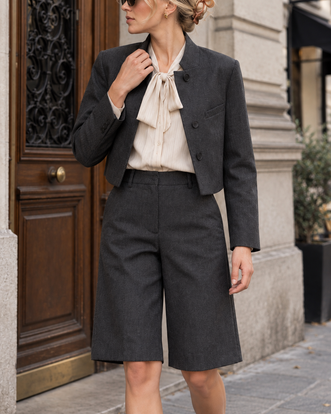 Bermuda Charlie coupe droite – noir – Beautiful Shop