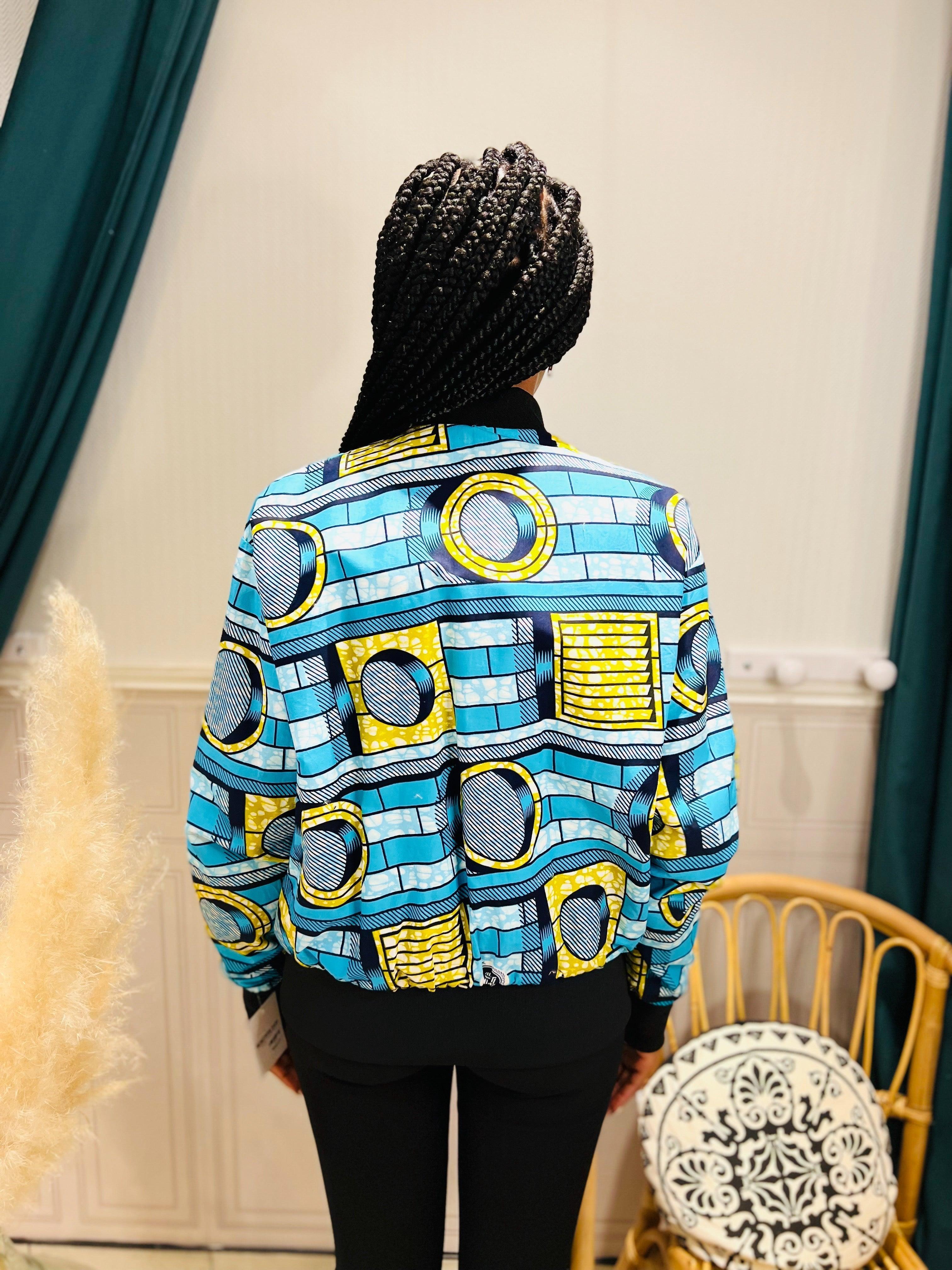 Bombers en wax bleu - beautifulshop